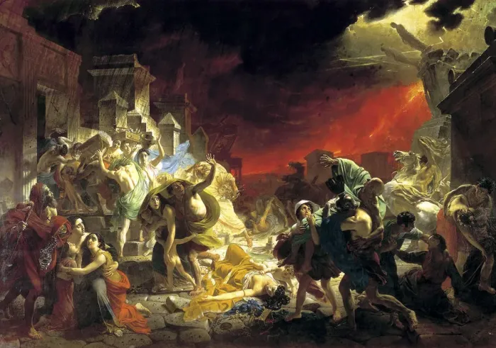 Framed Print : The last Day of Pompeii, 1833. Artist: Karl Briullov Framed Print : The last Day of Pompeii, 1833. Artist: Karl Briullov