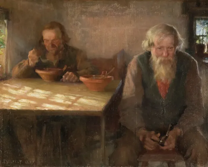 Framed Print : The Day of Rest, 1889. Creator: Albert Edelfelt Framed Print : The Day of Rest, 1889. Creator: Albert Edelfelt