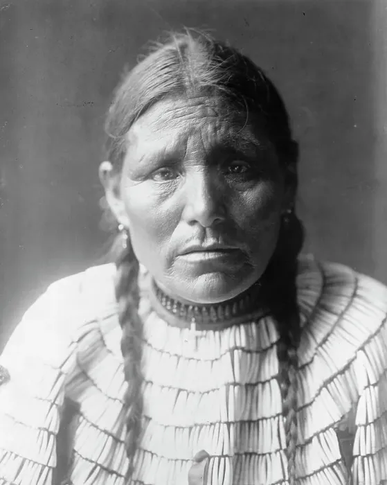 Framed Print : Day Woman, c1907. Creator: Edward Sheriff Curtis Framed Print : Day Woman, c1907. Creator: Edward Sheriff Curtis