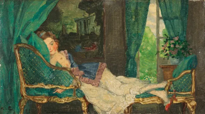 Framed Print : Daydreaming, 1921