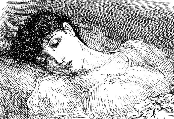 Framed Print : 'Daydreams', G. H. Boughton, A.R.A. - Grosvenor Academy, 1890. Creator: Unknown Framed Print : 'Daydreams', G. H. Boughton, A.R.A. - Grosvenor Academy, 1890. Creator: Unknown