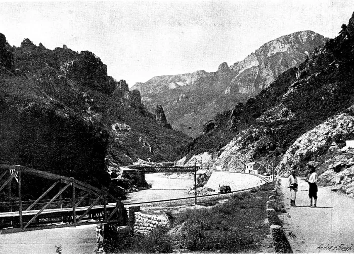 Framed Print : Ten Days in Bosnia: the railway to Jajce, 1895. Creator: Andre & Sleigh Framed Print : Ten Days in Bosnia: the railway to Jajce, 1895. Creator: Andre & Sleigh