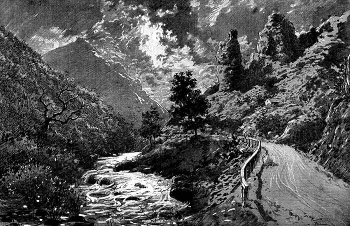 Framed Print : Ten Days in Bosnia: a scene in the mountains, 1895. Creator: Unknown Framed Print : Ten Days in Bosnia: a scene in the mountains, 1895. Creator: Unknown