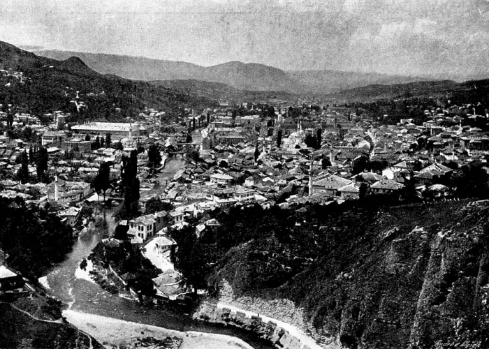Framed Print : Ten Days in Bosnia: Serajevo from the Citadel, 1895. Creator: Andre & Sleigh Framed Print : Ten Days in Bosnia: Serajevo from the Citadel, 1895. Creator: Andre & Sleigh