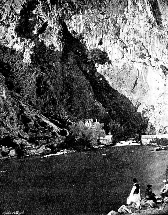 Framed Print : Ten Days in Bosnia: the source of the Bouna, 1895. Creator: Andre & Sleigh Framed Print : Ten Days in Bosnia: the source of the Bouna, 1895. Creator: Andre & Sleigh