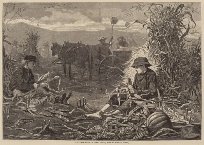 Framed Print : The Last Days of Harvest, published 1873. Creator: Winslow Homer Framed Print : The Last Days of Harvest, published 1873. Creator: Winslow Homer
