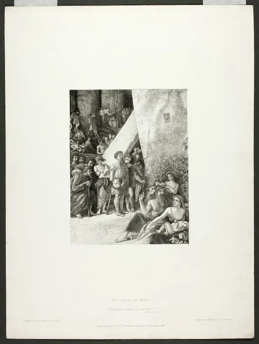 Framed Print : The Days of Noah, 1860. Creator: James Smetham Framed Print : The Days of Noah, 1860. Creator: James Smetham