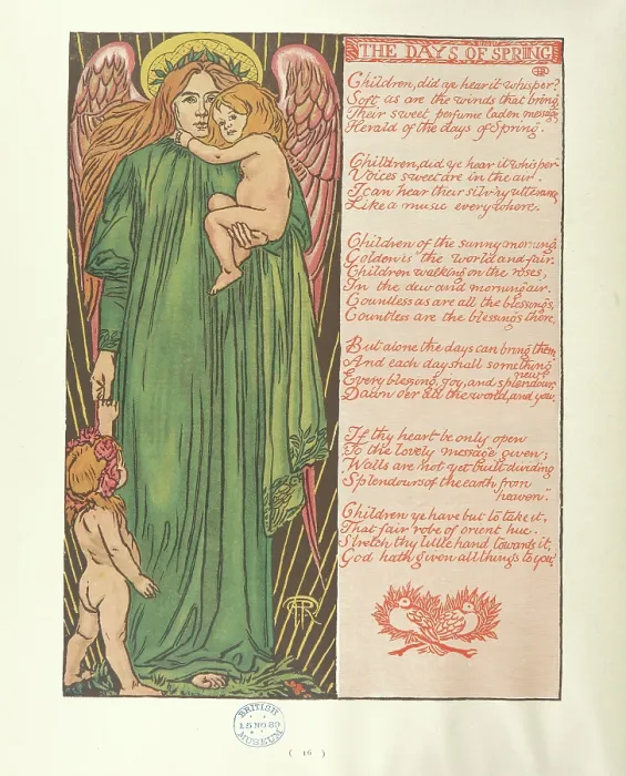 Framed Print : The Days of Spring, 1889. Creator: Reginald Francis Hallward Framed Print : The Days of Spring, 1889. Creator: Reginald Francis Hallward