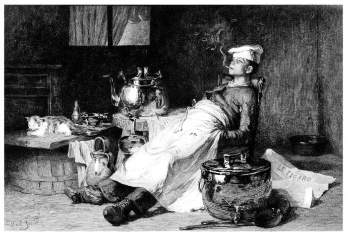 Framed Print : After the Days Work, 1895. Artist: E Decizy Framed Print : After the Days Work, 1895. Artist: E Decizy