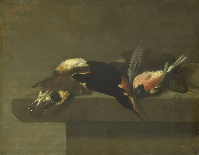 Framed Print : Dead Birds, 1640-1662. Creator: Jan Vonck Framed Print : Dead Birds, 1640-1662. Creator: Jan Vonck