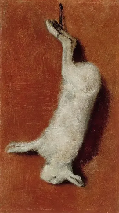 Framed Print : Dead Hare, Study, 1873. Creator: Albert Edelfelt Framed Print : Dead Hare, Study, 1873. Creator: Albert Edelfelt