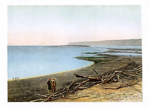 The Dead Sea, c1870.Artist: W Dickens