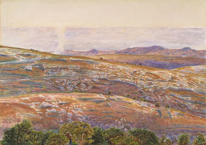 Framed Print : The Dead Sea from Siloam, 1861. Creator: William Holman Hunt Framed Print : The Dead Sea from Siloam, 1861. Creator: William Holman Hunt