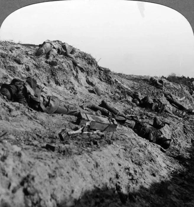 Framed Print : Dead soldiers, Vimy Ridge, France, World War I, 1914-1918Artist: Realistic Travels Publishers Framed Print : Dead soldiers, Vimy Ridge, France, World War I, 1914-1918Artist: Realistic Travels Publishers