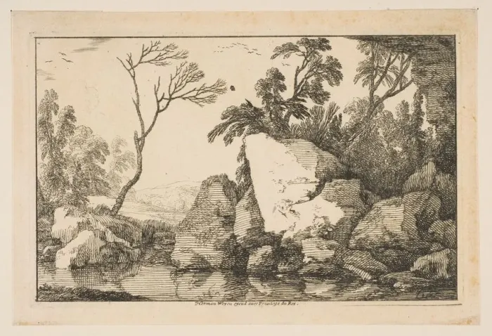 Framed Print : The Dead Tree, 1640. Creator: Laurent de la Hyre Framed Print : The Dead Tree, 1640. Creator: Laurent de la Hyre