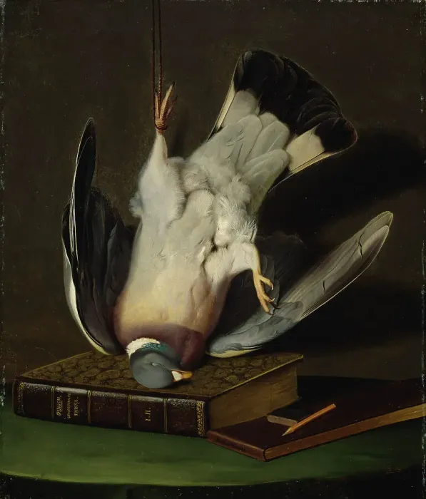 Framed Print : A Dead Wood Pigeon, 1867. Creator: Ferdinand von Wright Framed Print : A Dead Wood Pigeon, 1867. Creator: Ferdinand von Wright