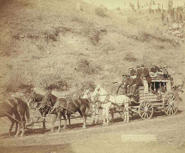 The last Deadwood Coach Last trip of the famous Deadwood Coach, 1890. Creator: John C. H. Grabill