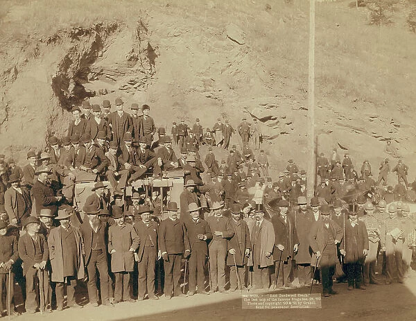 Last Deadwood Coach The last trip of the famous Stage Dec 28, 90, 1890. Creator: John C. H. Grabill