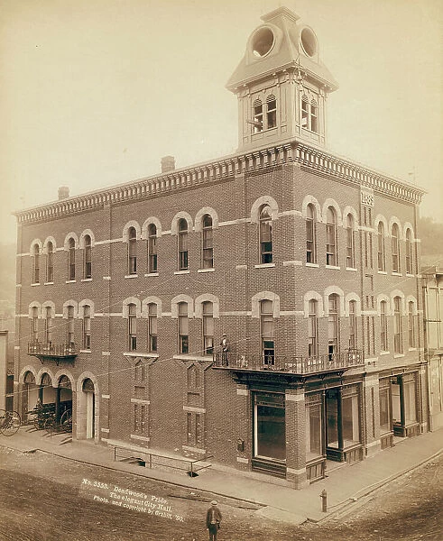 Deadwood's pride The elegant City Hall, 1890. Creator: John C. H. Grabill