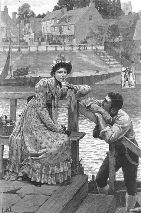 Framed Print : None so Deaf as those who won't Hear'; after E. Blair Leighton, 1890. Creator: Unknown Framed Print : None so Deaf as those who won't Hear'; after E. Blair Leighton, 1890. Creator: Unknown