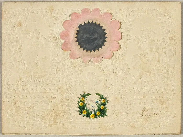 Framed Print : Be Mine Dear Maid (Valentine), c.1850. Creator: Unknown Framed Print : Be Mine Dear Maid (Valentine), c.1850. Creator: Unknown