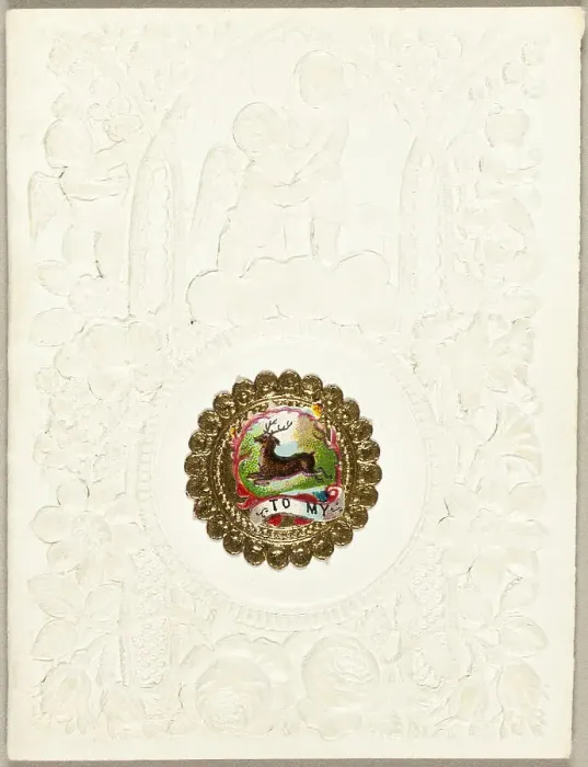 Framed Print : To My Dear (valentine), c.1860. Creator: Unknown Framed Print : To My Dear (valentine), c.1860. Creator: Unknown