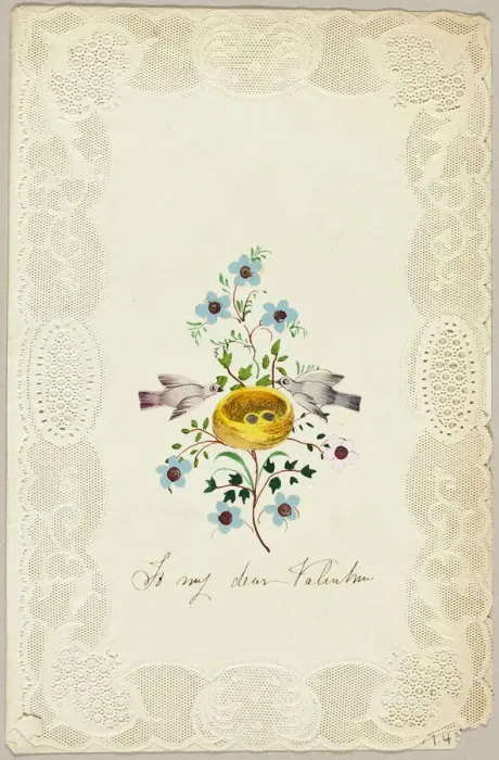 Framed Print : To My Dear Valentine (valentine), c. 1840. Creator: George Kershaw Framed Print : To My Dear Valentine (valentine), c. 1840. Creator: George Kershaw