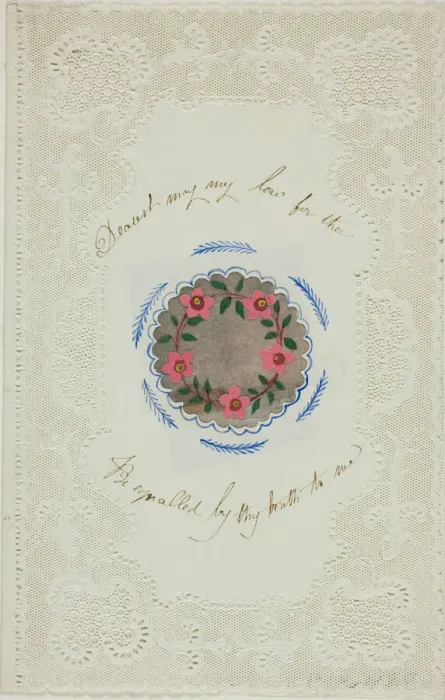 Framed Print : Dearest, May My Love for Thee be Equaled by Thy Truth to Me (valentine), n. d Framed Print : Dearest, May My Love for Thee be Equaled by Thy Truth to Me (valentine), n. d