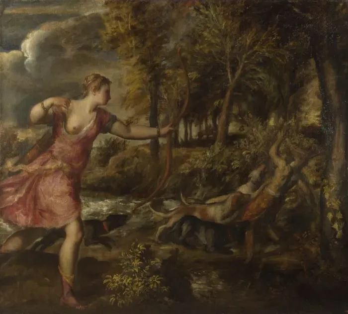 Framed Print : The Death of Actaeon, ca 1559-1575. Artist: Titian (1488-1576) Framed Print : The Death of Actaeon, ca 1559-1575. Artist: Titian (1488-1576)