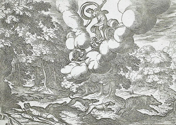 The Death of Adonis, 16th century. Creator: Antonio Tempesta