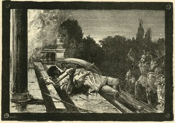 Framed Print : Death of Alcibiades, 1890. Creator: Unknown Framed Print : Death of Alcibiades, 1890. Creator: Unknown