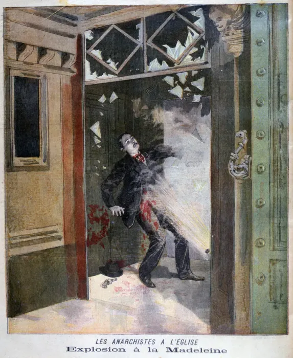 Framed Print : Death of the anarchist Jean Pauwels in the Church of la Madeleine, Paris, 1894 Framed Print : Death of the anarchist Jean Pauwels in the Church of la Madeleine, Paris, 1894