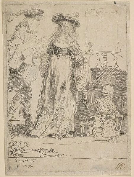 Death Appearing to a Wedded Couple from an Open Grave, 1639
