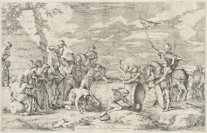 Framed Print : The Death of Atilius Regulus, c. 1662. Creator: Salvator Rosa Framed Print : The Death of Atilius Regulus, c. 1662. Creator: Salvator Rosa