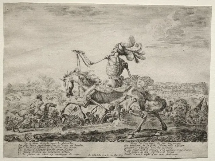 Framed Print : Death on the Battlefield, 1646-1647. Creator: Stefano Della Bella (Italian, 1610-1664) Framed Print : Death on the Battlefield, 1646-1647. Creator: Stefano Della Bella (Italian, 1610-1664)