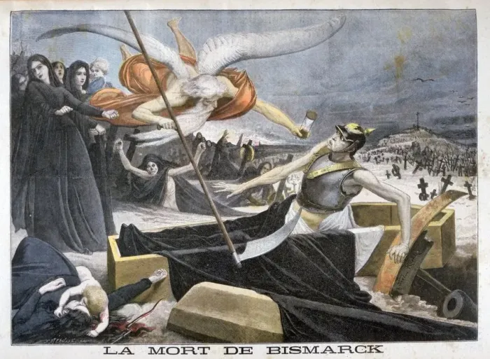 Framed Print : The death of Bismarck, 1898. Artist: F Meaulle Framed Print : The death of Bismarck, 1898. Artist: F Meaulle