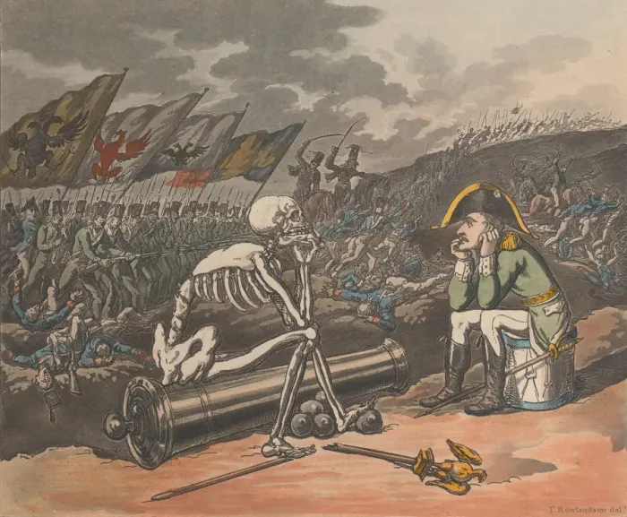 Framed Print : Death and Bonaparte, The Two Kings of Terror, January 1, 1814. January 1, 1814 Framed Print : Death and Bonaparte, The Two Kings of Terror, January 1, 1814. January 1, 1814