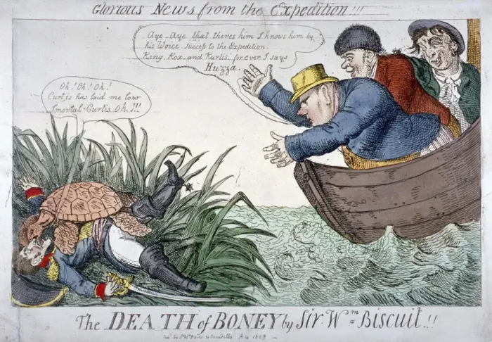 Framed Print : The Death of Boney by Sir Wm Biscuit!, 1809. Artist Framed Print : The Death of Boney by Sir Wm Biscuit!, 1809. Artist