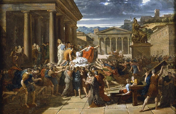 The Death of Caesar, 44 BC (c1780-1832). Artist: Guillaume Lethiere