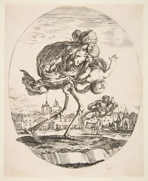 Death Carrying an Infant, from The five deaths (Les cinq Morts), ca. 1648