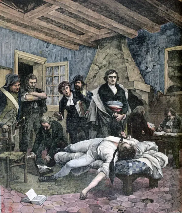 Framed Print : The Death of Charles Pichegru, 1891. Artist: Henri Meyer Framed Print : The Death of Charles Pichegru, 1891. Artist: Henri Meyer