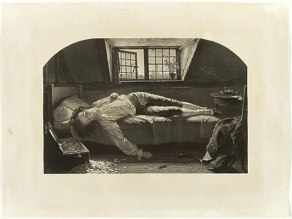 The Death of Chatterton, 1860. Creator: Thomas Oldham Barlow