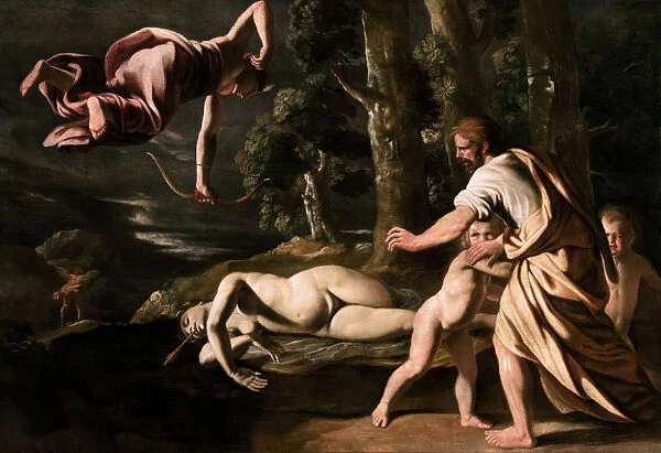 The Death of Chione, c. 1622. Creator: Poussin, Nicolas (1594-1665)