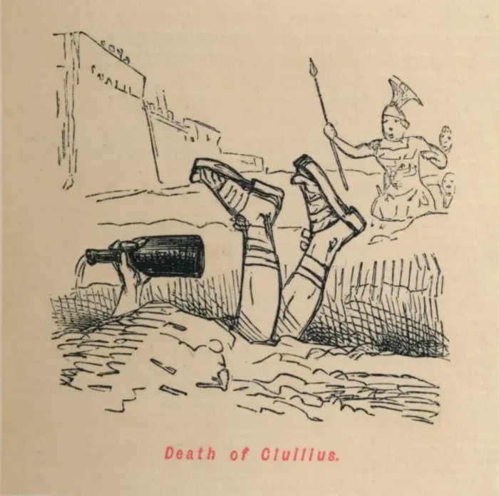 Framed Print : Death of Ciuilius, 1852. Artist: John Leech Framed Print : Death of Ciuilius, 1852. Artist: John Leech