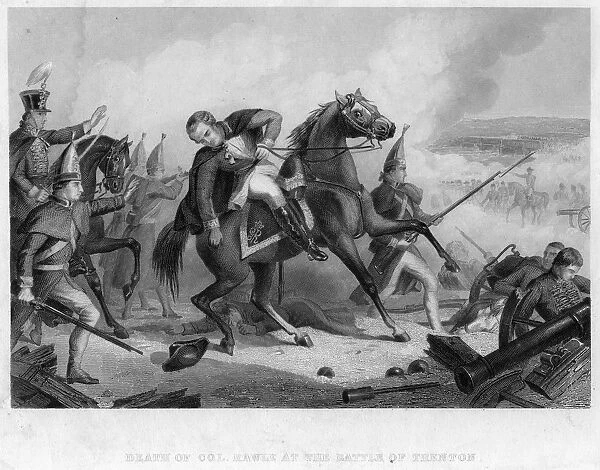 The death of Colonel Rawle at the Battle of Trenton, 1776