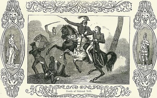 Death of Colonel Yell, 1849. Creator: Unknown