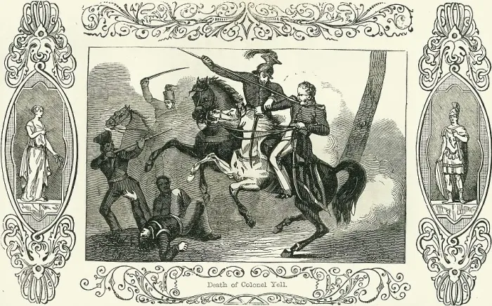Framed Print : Death of Colonel Yell, 1849. Creator: Unknown Framed Print : Death of Colonel Yell, 1849. Creator: Unknown