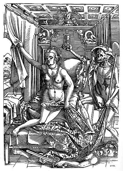 Death and the Courtesan (Signed by the Wood-Engraver), 1903. Artist: Sebald Beham