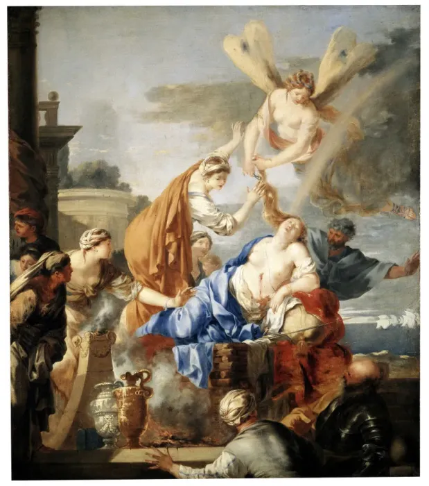 Framed Print : The Death of Dido, c1637-c1640. Artist: Sebastien Bourdon Framed Print : The Death of Dido, c1637-c1640. Artist: Sebastien Bourdon