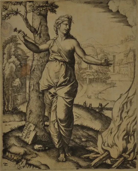 Framed Print : The Death of Dido, ca 1510-1511 Framed Print : The Death of Dido, ca 1510-1511